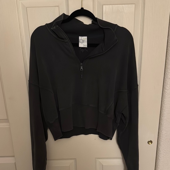Sweaters - OFFLINE by AERIE Dark Gray Half-Zip Pullover